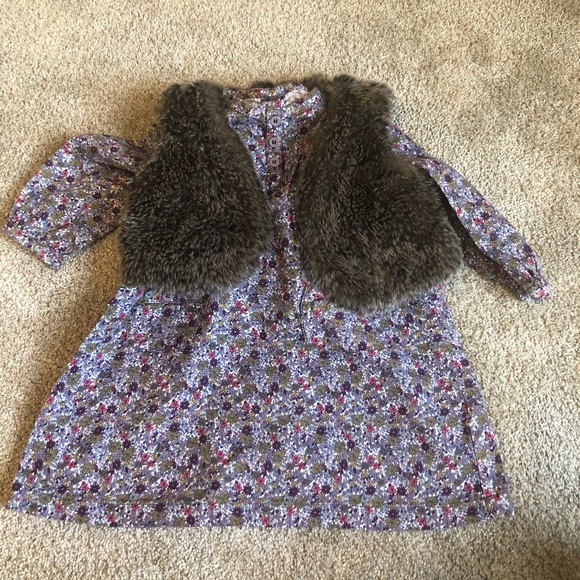 Catimini faux fur vest - Picture 1 of 5